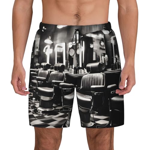 Maillot de bain short de plage Barber Shop pour l'été