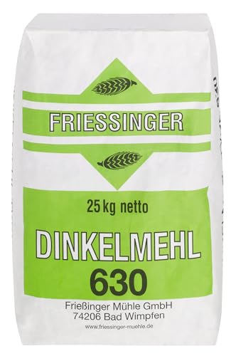BIELMEIER Dinkelmehl T630 25kg Friessinger Das hochwertige Getreide stammt von Landwirten aus der Region