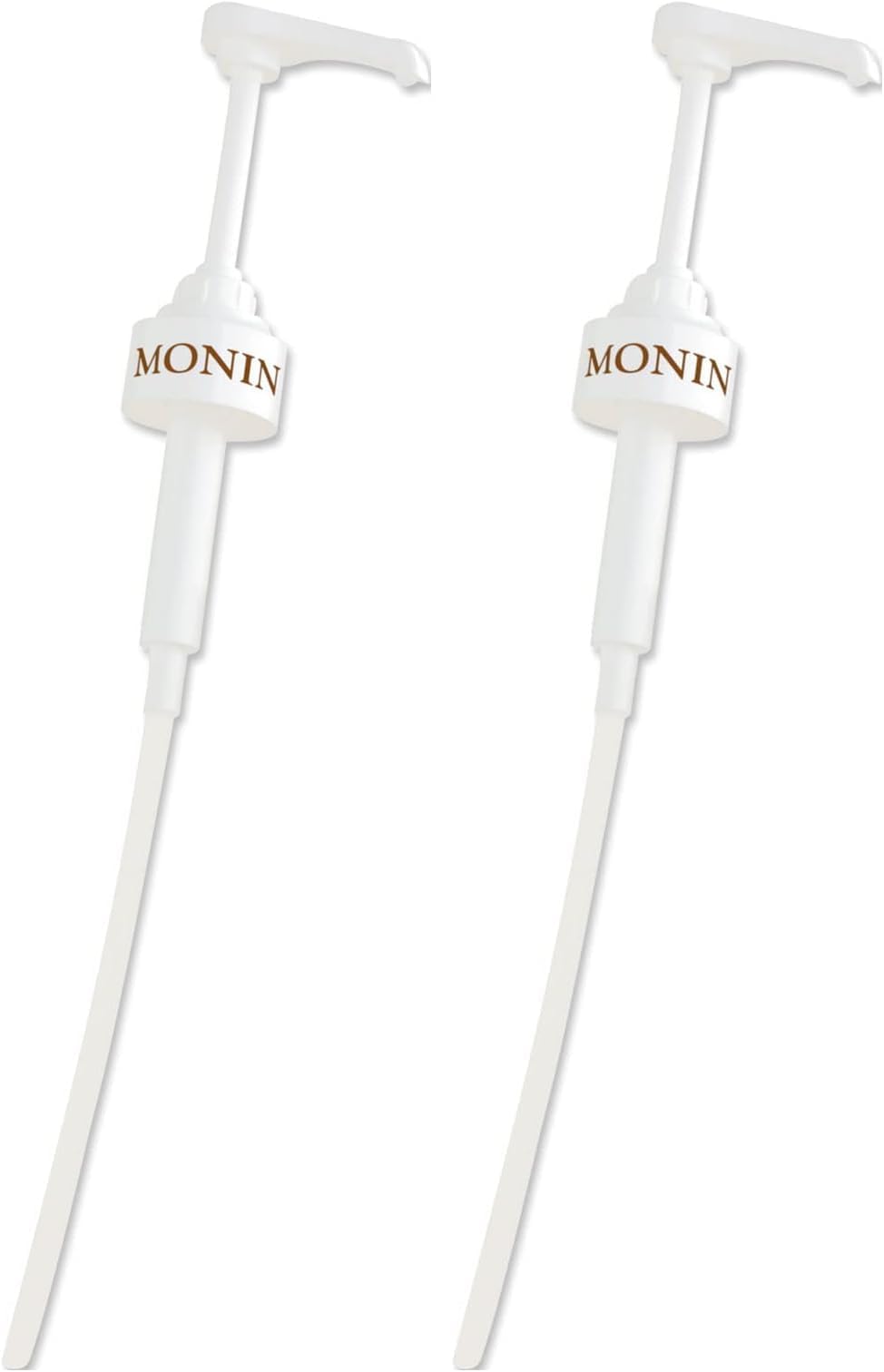Monin 10ml Pump. Compatible with 700ml Glass MONIN Syrup bottles for Easy Use. Use 2 Pumps for Coffee, 3 Pumps for Frappes, 1-2 Pumps for Cocktails (Pack of 2), White