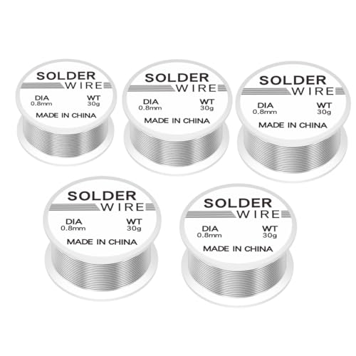 Kit fer à souder, pistolet à souder automatique 60W, kit d'étain de soudage à chauffage rapide, y compris fil d'étain de soudage, ventouse d'étain de soudage (5pcs-30gsolder)
