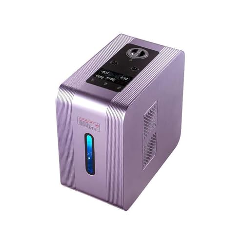 GERAZAHO Máquina de hidrógeno,máquina de inhalación de Alta pureza del 99,99%,generador de Agua de hidrógeno para Terapia de hidrógeno Nasal,tecnología PEM,para el hogar 450ml/min
