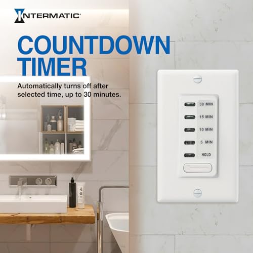 Minuterie Intermatic EC200WK compte à rebours mural interrupteur blanc
