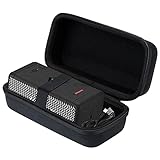 Khanka Duro Viaje Funda Case Estuche para micrófono inalámbrico Marshall Emberton Altavoz Portátil.（Solo Estuche, Negro