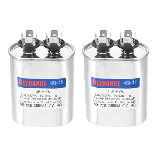 Condensateur compresseur CVC CBB65 4uF ovale pour relancer une pompe à chaleur en panne