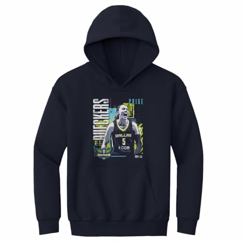 500 LEVEL Paige Bueckers Dallas Wings Youth Hoodie Sweatshirt - Paige Bueckers Dallas Wings Draft Day WHT (Navy, Large)