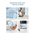 Midea MLTW09M1BWW Portable Washer with 6 Cycles, Drum Clean, Quick, Stainless Steel Tub, Transparent Lid, LED Display Washing Machine, 0.9 cu. ft, White - Image 5