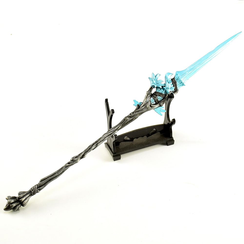 VNVFJKLO Game prop model, 11.8In/30cm All-Metal Collectibles with Display Stand Themed Desk Decor for Gamers