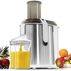 Cecotec Licuadora Orbital StrongTitanium 19000 XXL para Frutas y Verduras. 19000 RPM, 1300 W, Canal Entrada XXL (75 mm), Disco Recubrimiento de Titanio, 2 Velocidades y Libre de BPA