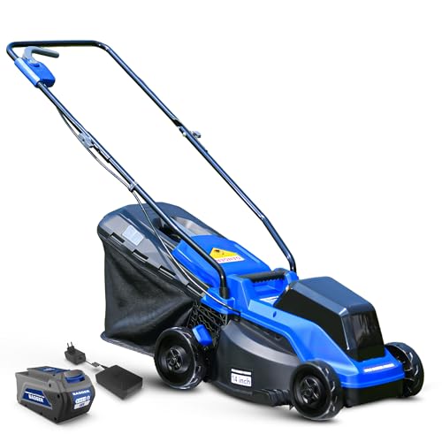 Wild Badger Power Electric Lawn Mower 40V Brushless 14" Cordless&Push,