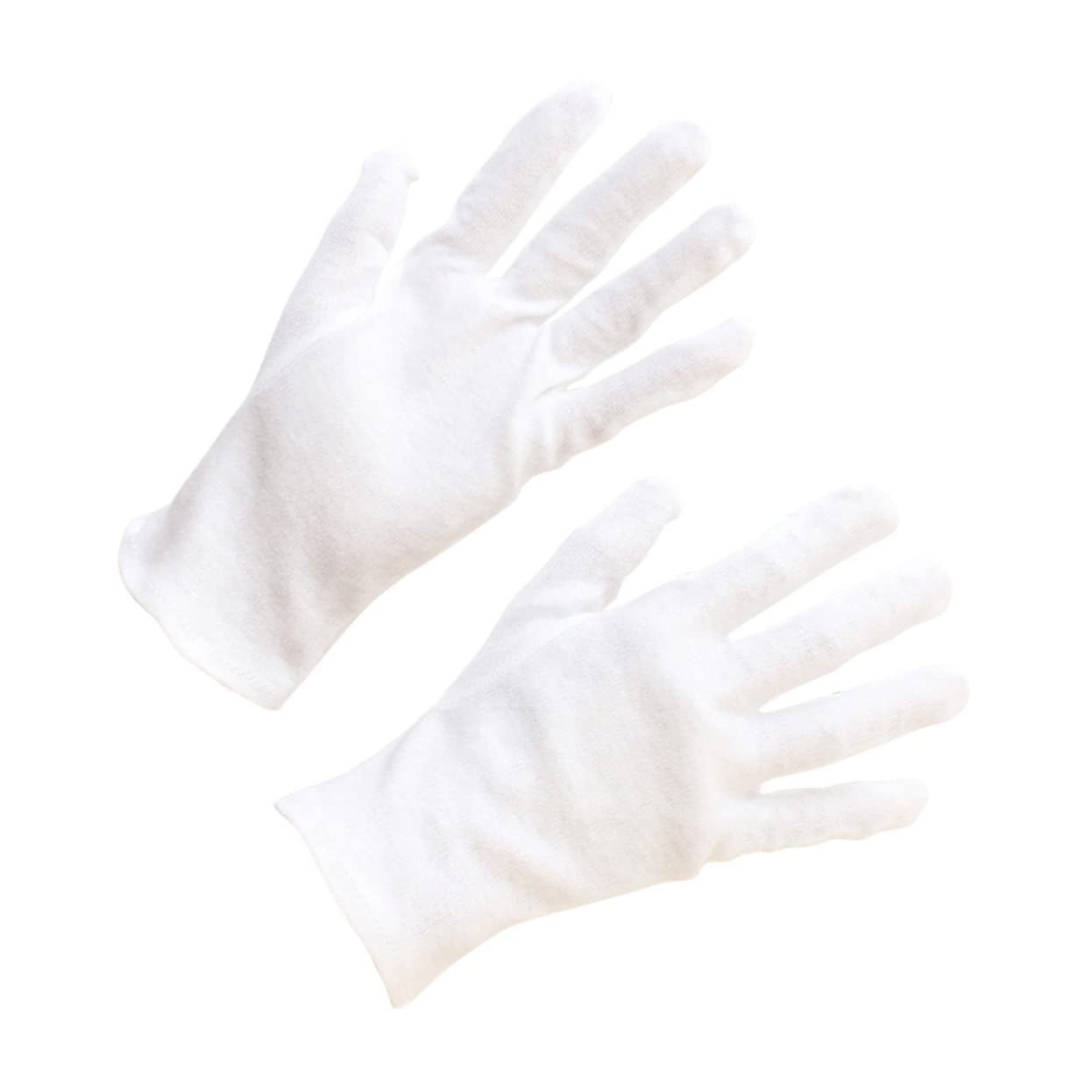 Guantes de algodón para proteger manos agrietadas y manipular objetos limpios, 12 pares 8