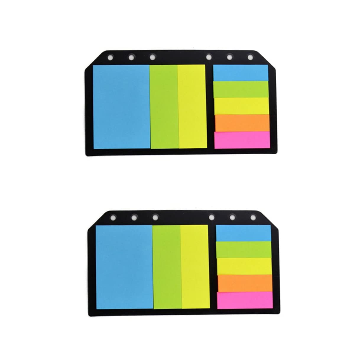 Angoily 5 Stück Selbstklebende Haftmarker Bücher Praktische Sticky Tabs für Schulbedarf Haushalt Ordner Zubehör für Seitenmarkierung und Notizen
