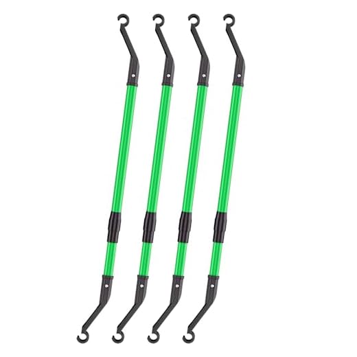 Homebox Fixture Poles 100 (Stangenset 22mm) 3 VIVOSUN High-CFM Stützstangen-Set für Growzelt, Heavy-Duty Querstreben, 60–90 cm verstellbar, hohe Tragkraft für 60×60, 70×70, 80×80 und 90×90 cm Zelte, 4er-Set