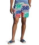 POLO RALPH LAUREN Men's 5.75-Inch Traveler Classic Swim Trunks Archival Bandana Patchwork X-Large