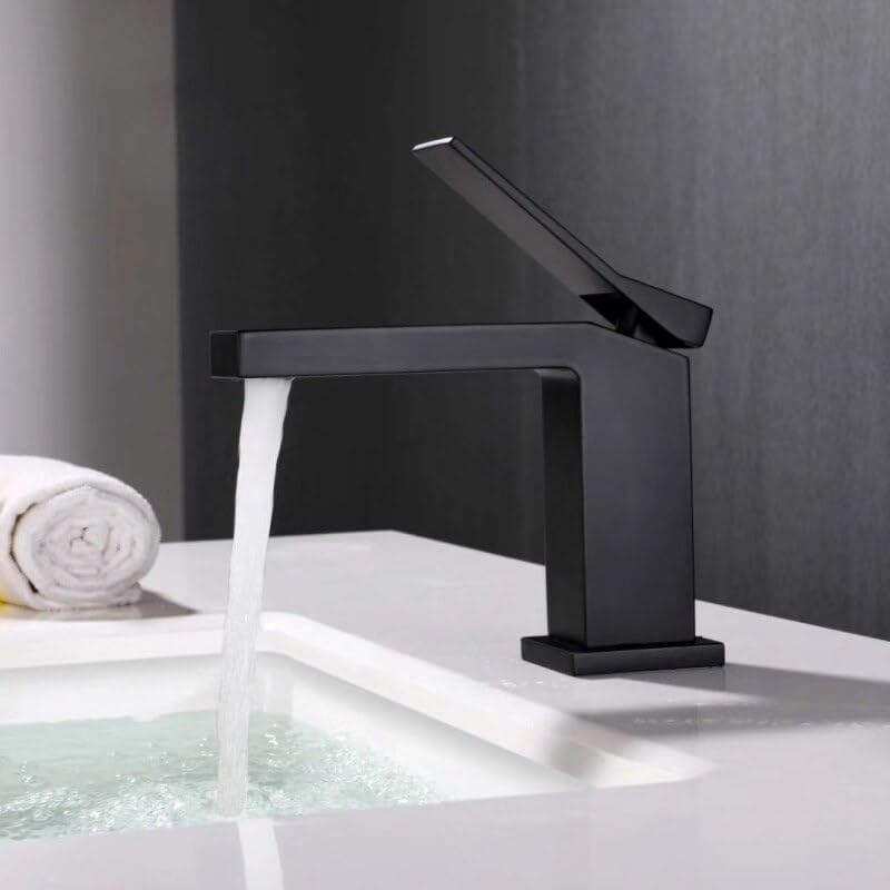 Robinet de lavabo en laiton avec mitigeur eau chaude et froide précis