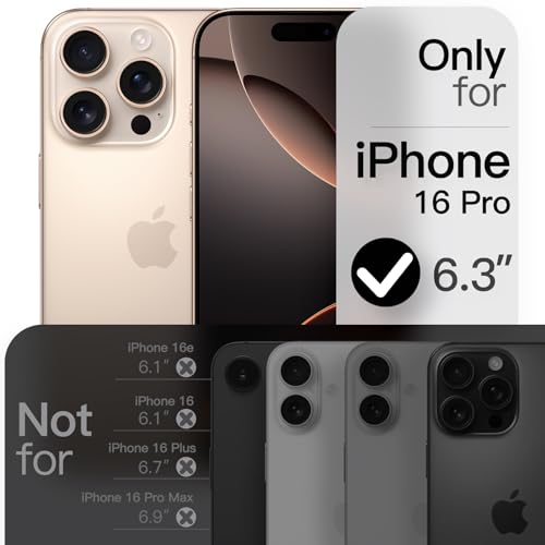 Image of JETech Magnetic Slim Case for iPhone 16 Pro Max, Desert Titanium