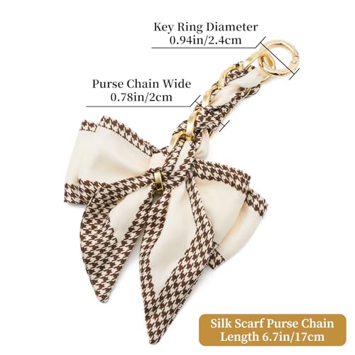 QIUTIMIY Bag Extender Chain for Purse Crossbody Bag Charms Women Handbag Decoration Accessories,Beige - Image 2