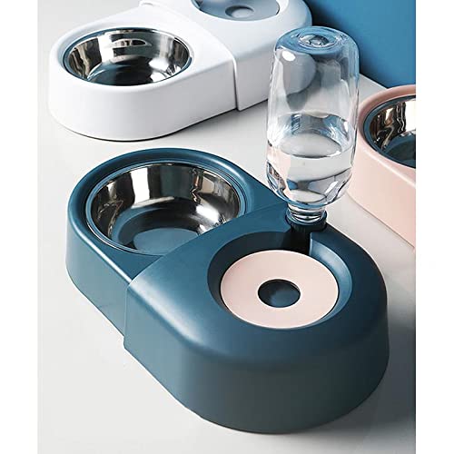 Haiqings-Automatic-Pet-Drinker-Double-Bowl-Pet-Food-Bowl-Dog-Drinking-Water-Bowl-Dog-Food-Bowl-Bowl-Dog-Pet-BowlPink-yubin1993-Color-Pink