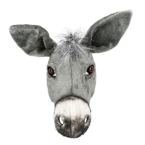 Boland – Masque animal en peluche pour adultes, demi-masque robuste pour costumes, carnaval, soirée à thème ou Halloween