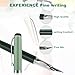 cobee Metal Fountain Pens with 10 Black Ink Cartridges, 0.5mm Fine Nib Fountain Pen Smooth Writing Luxury Calligraphy Pen Office School Supplies Gift(Green)