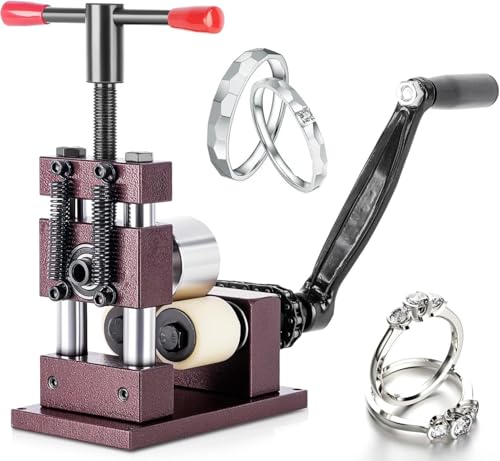 Herramienta de doblado de joyería con manivela de precisión | Máquina moldeadora de anillos y pulseras con llave hexagonal para reparaciones profesionales y manualidades