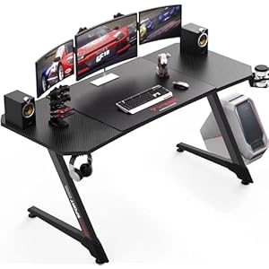 VITESSE Ergonomic Gaming Desk 55 Inch, Z Shap...