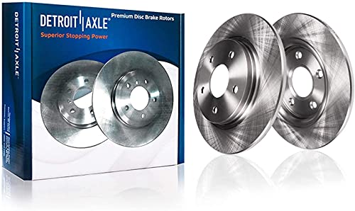 Image of Detroit Axle - Rear Brake Kit for 2007-2009 Hyundai Santa Fe | Disc Brakes Rotors and Ceramic Brake Pads 2007 2008 2009 Replacement