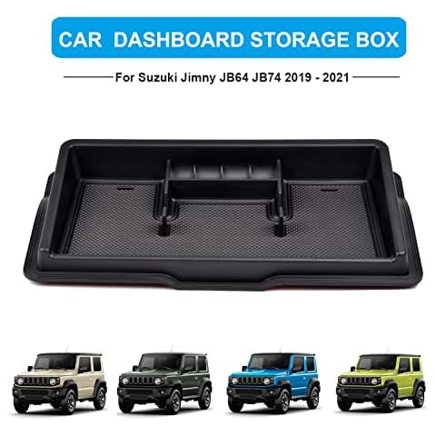 YULLING Car Instrument Panel Storage Box Organiser Central Console Phone Holder Tray For Suzuki Jimny JB64 JB74 2019 2020 2021 Cover