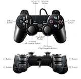 Kontroler PS2 Gamepad z kablem kompatybilny z grami wideo Controller PS2 Ps1 Ps one PSX Joypad