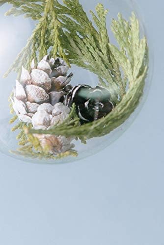 Holiday Orb"Unfading", unique christmas gift, present for dad, wall decore, home decorations, new years Orb, cedar, adler tree, cones, wishes, glass balls with cedar