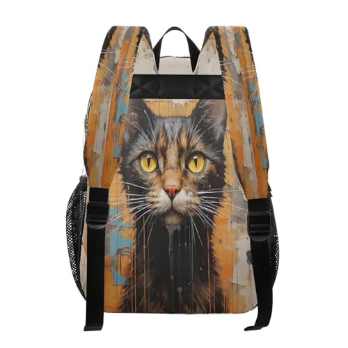 Astronaut Cat Clear Backpack - Stadium Approved Large 15.7-inch Waterproof Transparent Bag for Sports, Concerts, Work, Travel#2763