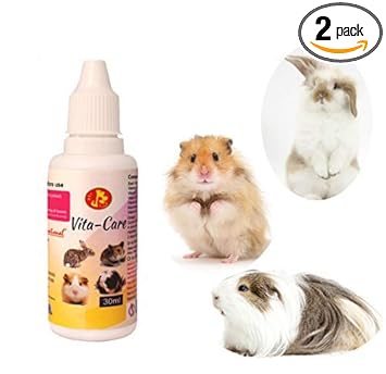 Pet Care International (PCI) Vita-Care Drop to Provide Essential Vitamin and Minerals for Healthy Hamster, Rabbit, Guinea Pig, Hedgehog, Sugar Glider etc Healthcare (Pack of 2) (30ml)