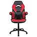 Flash Furniture X10 High-Back LeatherSoft Racing Style Gaming Chair with Flip-Up Arms, Ergonomic Padded Swivel Computer Chair, Red/Black