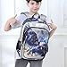 School Backpack Kids College Rucksack Travel Bookbag Fashion Back Pack Girls Boys Seamless Illustration with Bright (Eagle Surrounded Blue Lightning Hand)