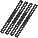 KJHBV Set 4 Pezzi Strisce Antiscivolo per Valigia in Plastica Nera Design Rinforzato per Prolungare la Durata, Accessori Utili per Valigie da Viaggio