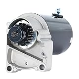 Starter New Replacement for Briggs and Stratton 16 Teeth 399928 498148 495100, 14 16 18 HP 1996-1998 Air Cooled Briggs V Twin Cylinder HD 108mm Horizontal & Vertical System SBS0009 410-22010 5744N