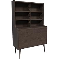 Amazon｜arne 食器棚 ガラス扉 引き戸 キャビネット カップ