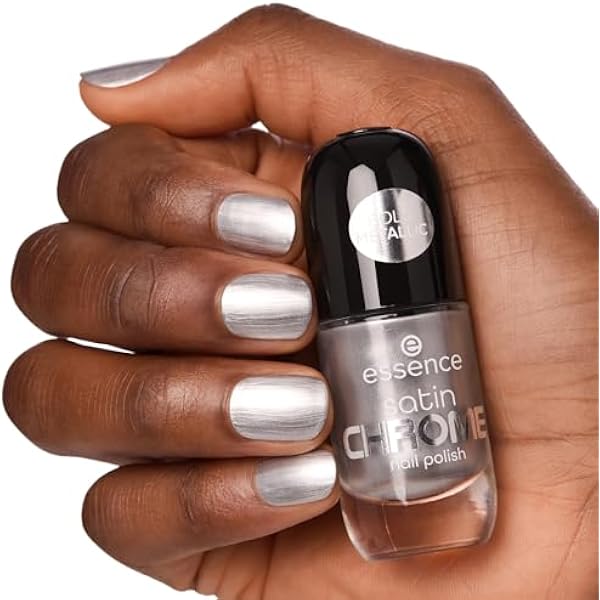 Essence Satin Chrome Nail Lacquer Покрытие заметный результат сильно пигментирован ый металлик 8 мл
