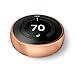 Google Nest Learning Thermostat - Programmable Smart Thermostat for Home - 3rd Generation Nest Thermostat - Works with Alexa - Copper