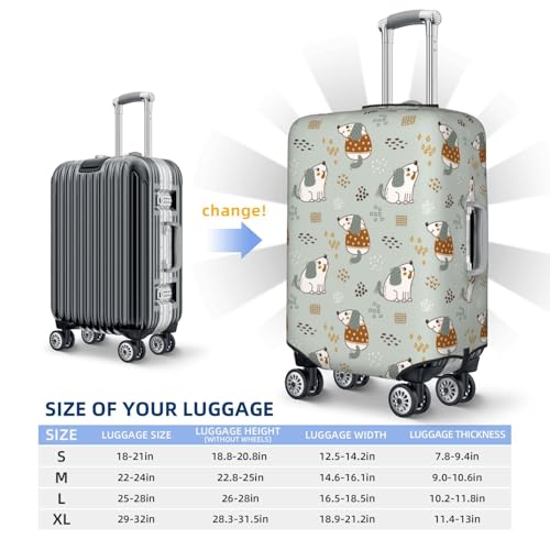 Little Puppies Travel Luggage Covers - Elasticity Suitcase Covers Protector for Luggage 18-32 Inch2