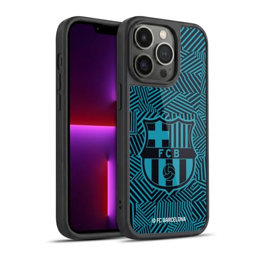 Coque gel renforcée FC Barcelona iPhone 13 Pro protection antichoc noire