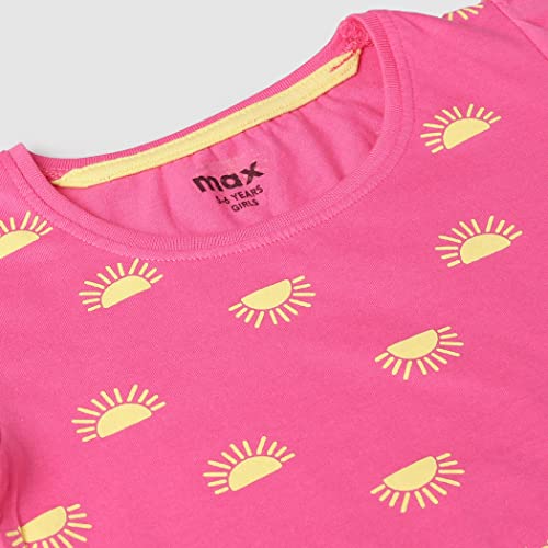 Image of Max Girls Printed Round Neck T-shirt
