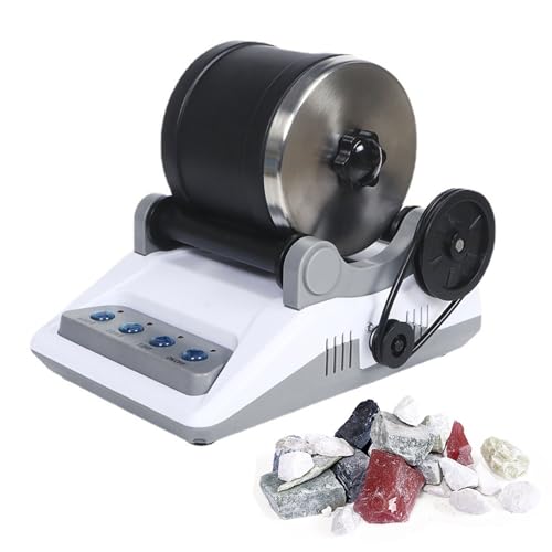 Kit Professionnel de Polissage de Pierres, Machine Électrique de Polissage de Pierres avec Minuterie de 7 Jours, Polisseur de Pierres DIY Amovible, Améliore Les Compétences Pratiques