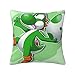 Federa per cuscino Yoshi 18 x 18 pollici moderna federa decorativa quadrata per divano letto auto soggiorno