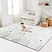 Tapis de Jeu pour Bébé Pliable de XPE - Mat pour Sol-Extra Épais de 1 cm Imperméable et Doux pour les tout-petits. (180 cm * 200 cm * 1 cm) (Montagne)