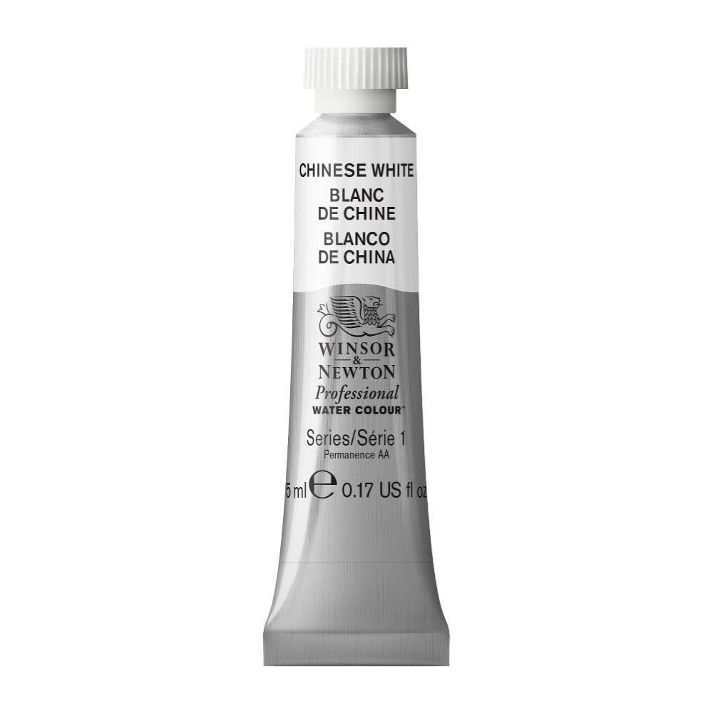 Winsor & Newton 102150 5 ml Tube Professional Water Colour, Chinese White, 5 ml (Pack of 1)