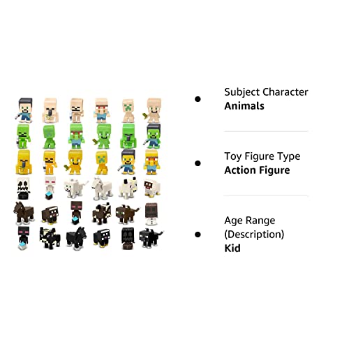 Moyee Mini Figures, 36 Pack Action Figures Toys, Cute Game Series Characters Cake Toppers For Collection Birthday Party Supplies Easter Egg Fillers, Party Gift For Kids Boys Fans #TOP7