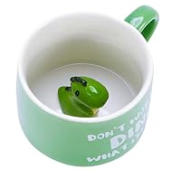 Dinosaurier Tasse, 3D Dino Tier Tasse 350ML 3D Dinosaurier Keramik Kaffeetasse Teetassen 3D Tier Kaffee Nette Geschenke für Freunde Kinder Dino Geschenk