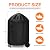 POMER Patio Bonfire Fireplace Cover, Round Fire Pit Cover for 28 Inch Outdoor Fireplace Waterproof Heatwave Fire Bowl Cover - 28" D x 46" H