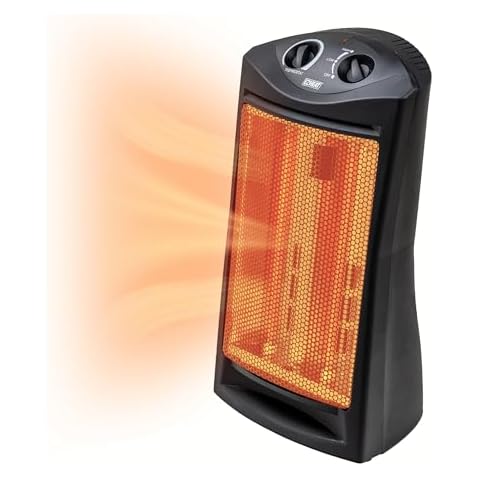 EZ-HEAT 1,500-Watt Radiant Quartz Tower Space Heater with Dual Heating Settings, Adjustable Thermostat, Overheat Protection, Safety Tip Over Switch, MG-QGW15-607 Cover