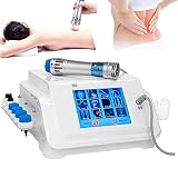 KLUFO Macchina per terapia Shockwave per trattamento DE, ESWT Shockwave Therapy Machine Shock Physiotherapy Instrument Pain Relief con 10 testine massaggianti per collo, schiena, spalle e piedi